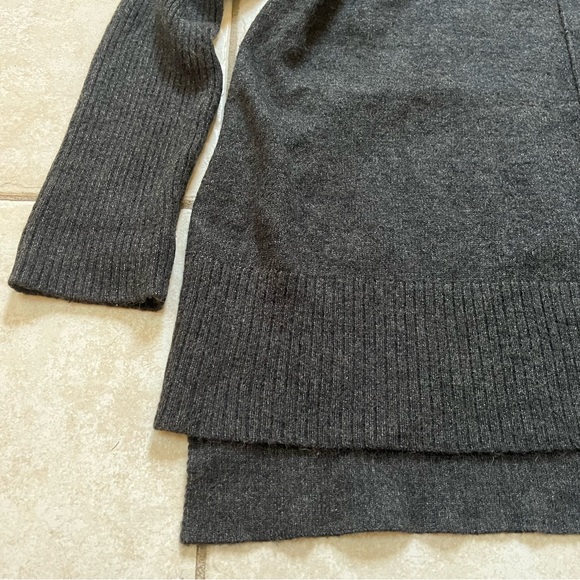 Cable & Gauge Charcoal Gray Cowl Neck Sweater - Picture 7 of 15